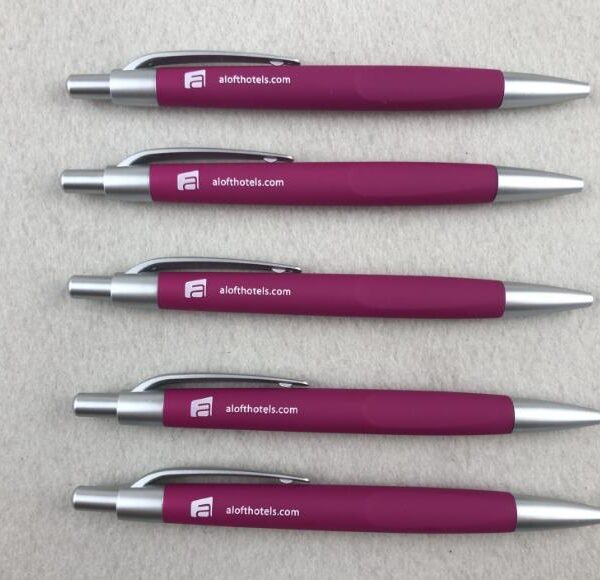 Aloft 雅樂軒酒店訂製廣告原子筆，印有品牌 Logo，適合酒店客房使用的書寫禮品 - BeGiftHK