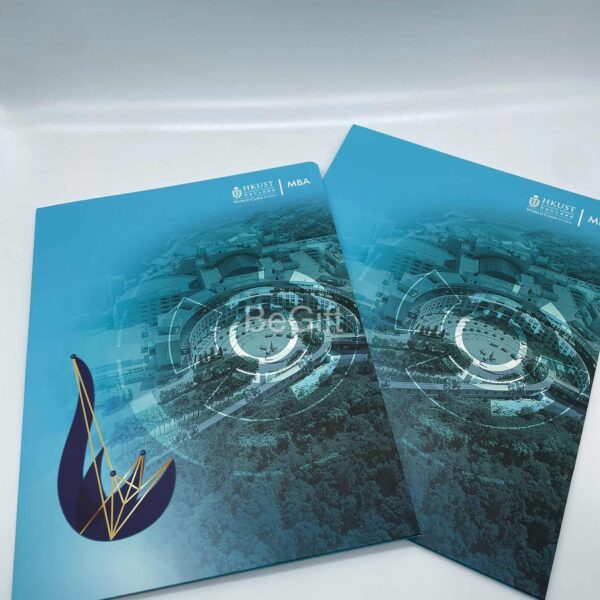 HKUST香港科技大學訂製_A4紙文件夾_科技感全彩印刷_ESG環保文具
