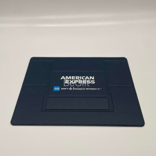 AE 美國運通訂製 PU 電腦支架，摺疊式設計配熱壓 Logo，提升辦公舒適度的商務禮品 - BeGiftHK