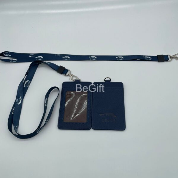 VTC SHARP 訂製 PU 證件套連頸繩，印有計劃 Logo，適合大專院校使用的學生證套 - BeGiftHK