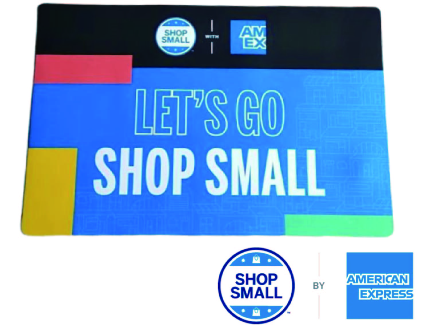 AE 美國運通訂製吸水地墊，印有經典品牌 Logo，適合浴室或玄關使用的家居禮品 - BeGiftHK