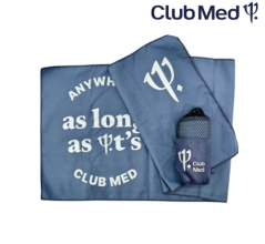 Club Med 藍色快乾毛巾訂製案例