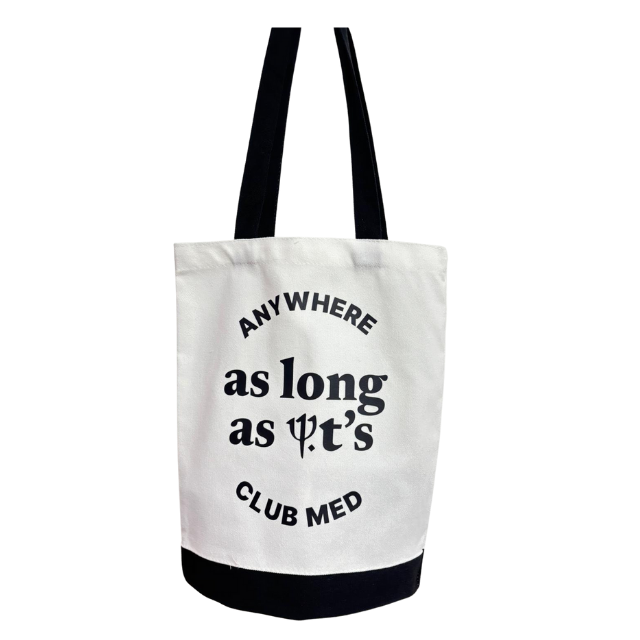 Club Med 米色加厚帆布袋訂製案例