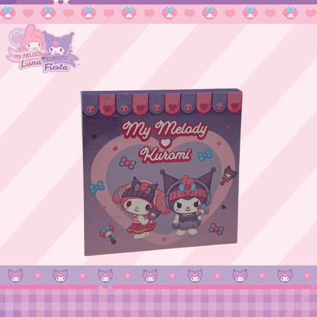 Sanrio 正版授權 My Melody & Kuromi 訂製 Memo pad (便條紙),印有可愛角色圖案,實用動漫周邊辦公文具禮品 - BeGiftHK