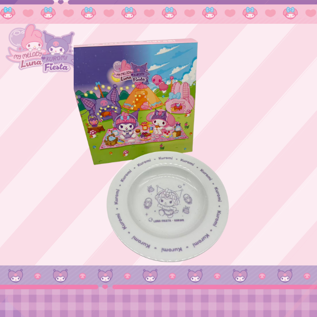Sanrio 正版授權 My Melody & Kuromi 訂製陶瓷碟 (Ceramic Plate),印有可愛角色圖案,精美動漫周邊及家居餐具禮品訂製 - BeGiftHK