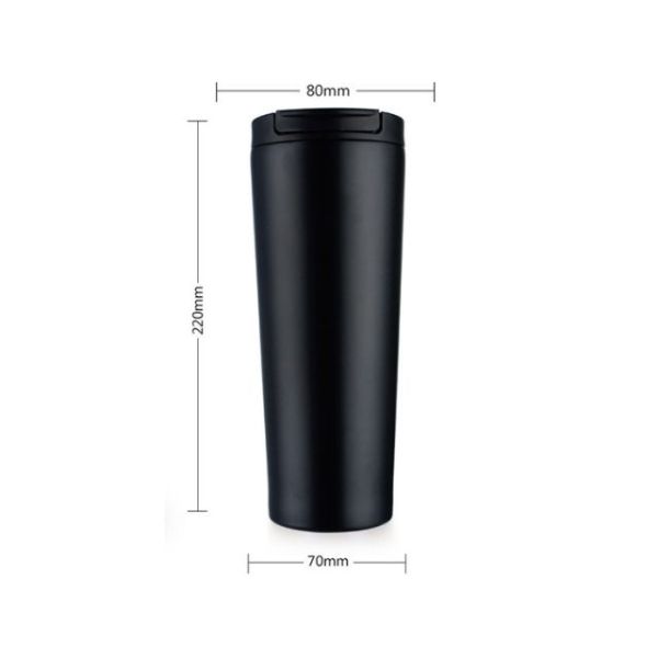 500ml 咖啡隨行杯 尺寸規格表 高度22cm