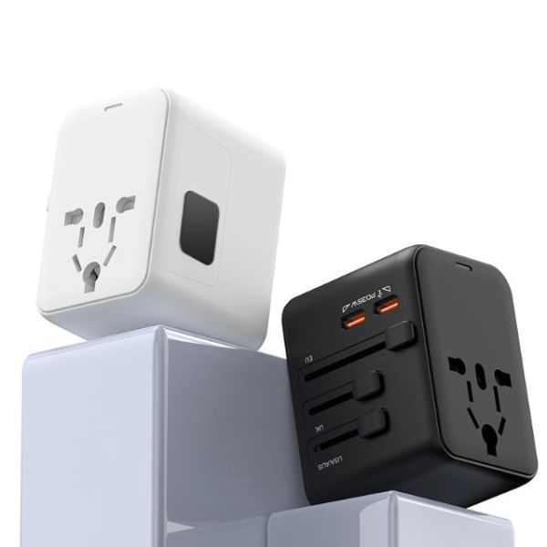 45W GaN 旅行轉插 黑色與白色 企業禮品訂造