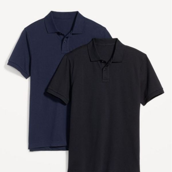 企業訂製深藍色及黑色 Polo Shirt，透氣珠地棉材質，適合印 Logo 的公司制服 - BeGiftHK