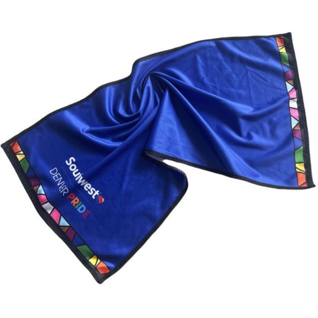 慈善跑選手包禮品_運動冰巾配摺疊廣告扇_夏日降溫套裝_全彩印刷