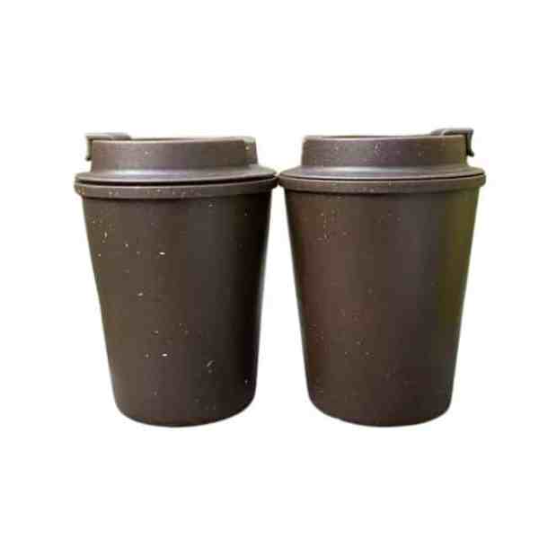 深啡色咖啡渣循環杯_天然原生色澤_耐髒環保杯_BeGiftHK