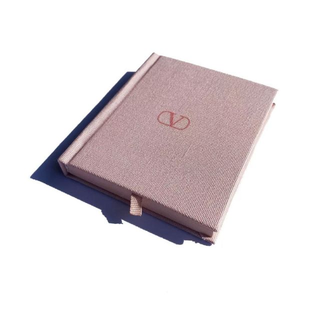 粉紅色RPET筆記本訂製_回收膠樽再生面料_絲印Logo_ESG商務禮品