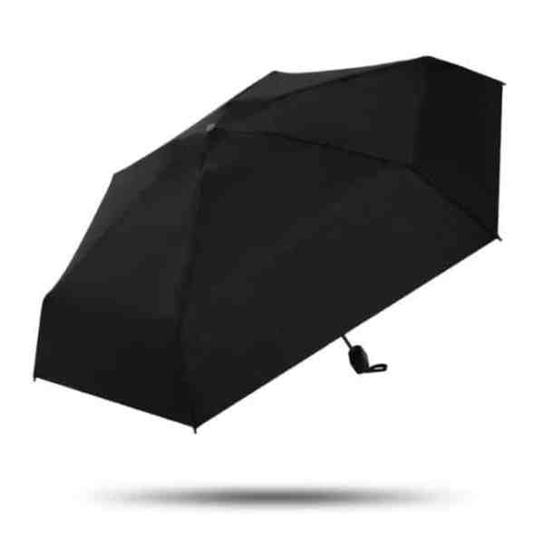 黑色RPET超輕口袋遮訂製_全開展示_商務防潑水傘布_BeGiftHK
