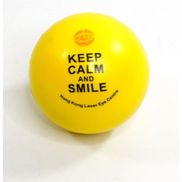 彩色PU發泡壓力球訂製_印有多種企業Logo及Slogan_辦公室減壓與復健玩