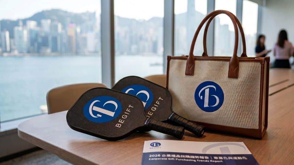BeGiftHK發布2026企業禮品採購趨勢報告_展示客製化Pickleball匹克球拍與高階帆布袋_香港專業禮品公司