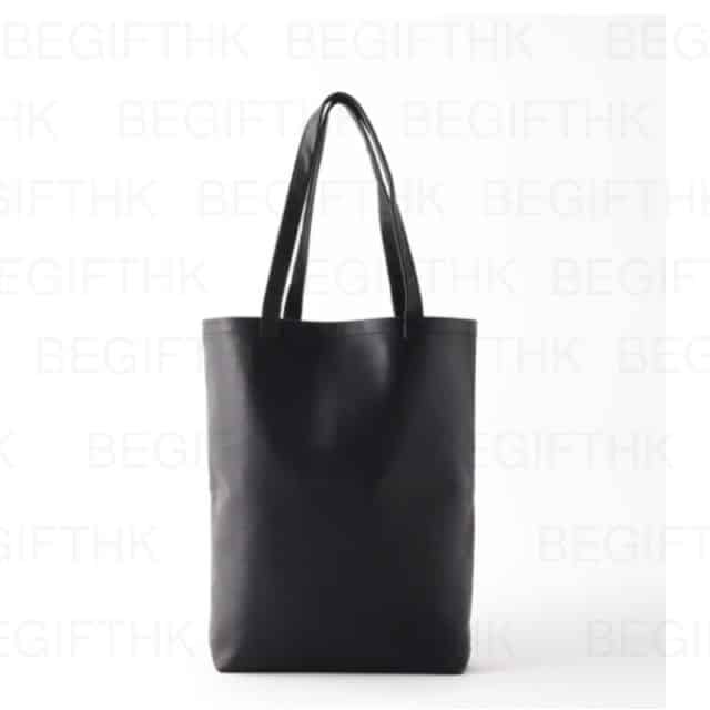 商務PU托特包訂製_黑色極簡皮革ToteBag_高階防潑水防刮仿皮袋_企業VIP客戶尊貴禮品配件_香港專業禮品訂製公司