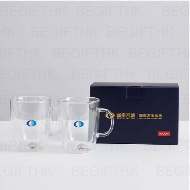 Bodum 雙層玻璃杯精裝禮盒 香港企業商務訂製 BeGiftHK